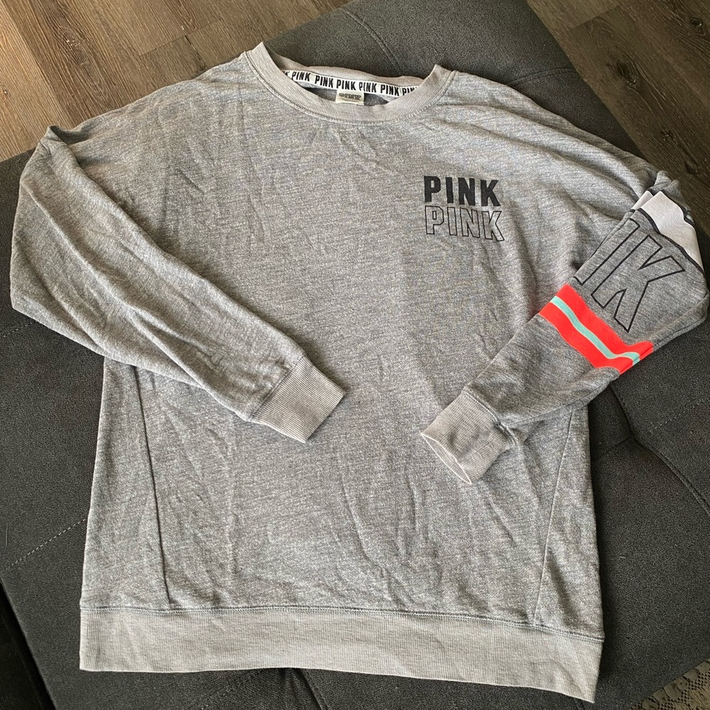 VS pink crewneck sweatshirt